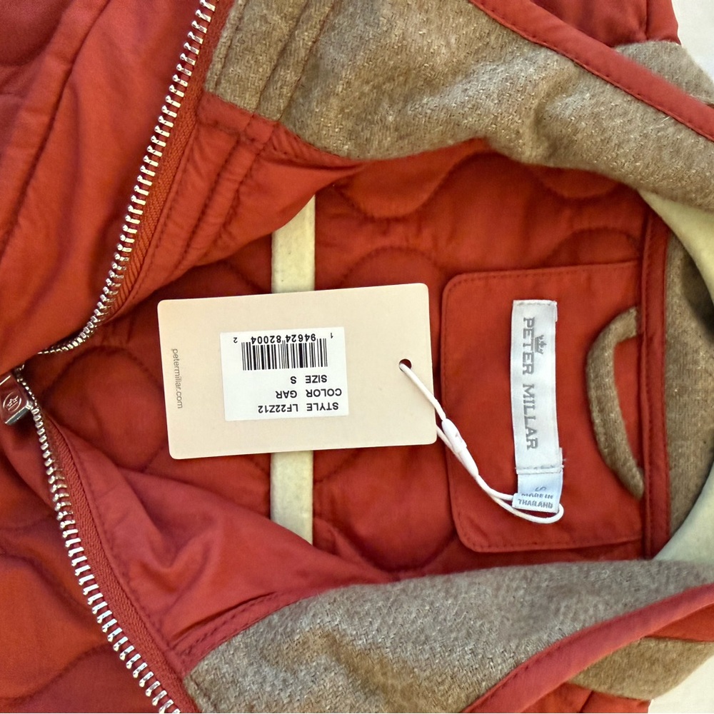 Peter Millar Rust Quilted Jacket